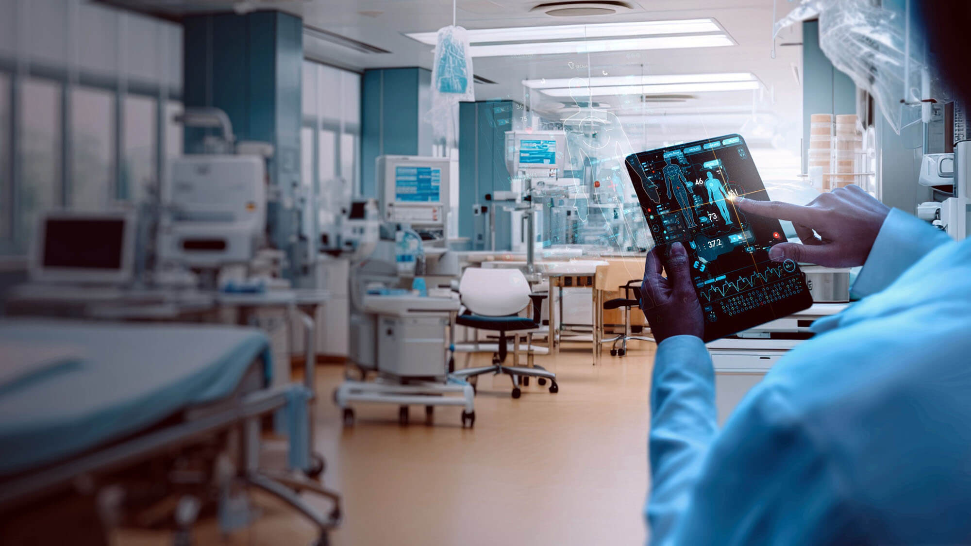 AI medical healthcare tools concept. Healthcare technology, Medical revolution and the advance of technology Artificial Intelligence Deep Learning for Medical Research, Transformation of innovation